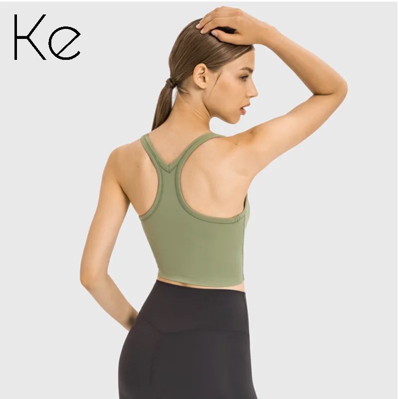KE606 A new model with a chest pad yoga vest women's elastic casual and versatile yoga wear fitness sports underwear
KE606 A new model with a chest pad yoga vest women's elastic casual and versatile yoga wear fitness sports underwear