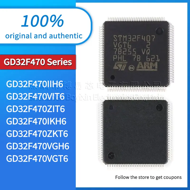 Original and authentic GD32F470VGT6 GD32F470VIT6 GD32F470ZIT6 GD32F470ZKT6 GD32F470IIH6 GD32F470VGH6 GD32F470IKH6
Original and authentic GD32F470VGT6 GD32F470VIT6 GD32F470ZIT6 GD32F470ZKT6 GD32F470IIH6 GD32F470VGH6 GD32F470IKH6
