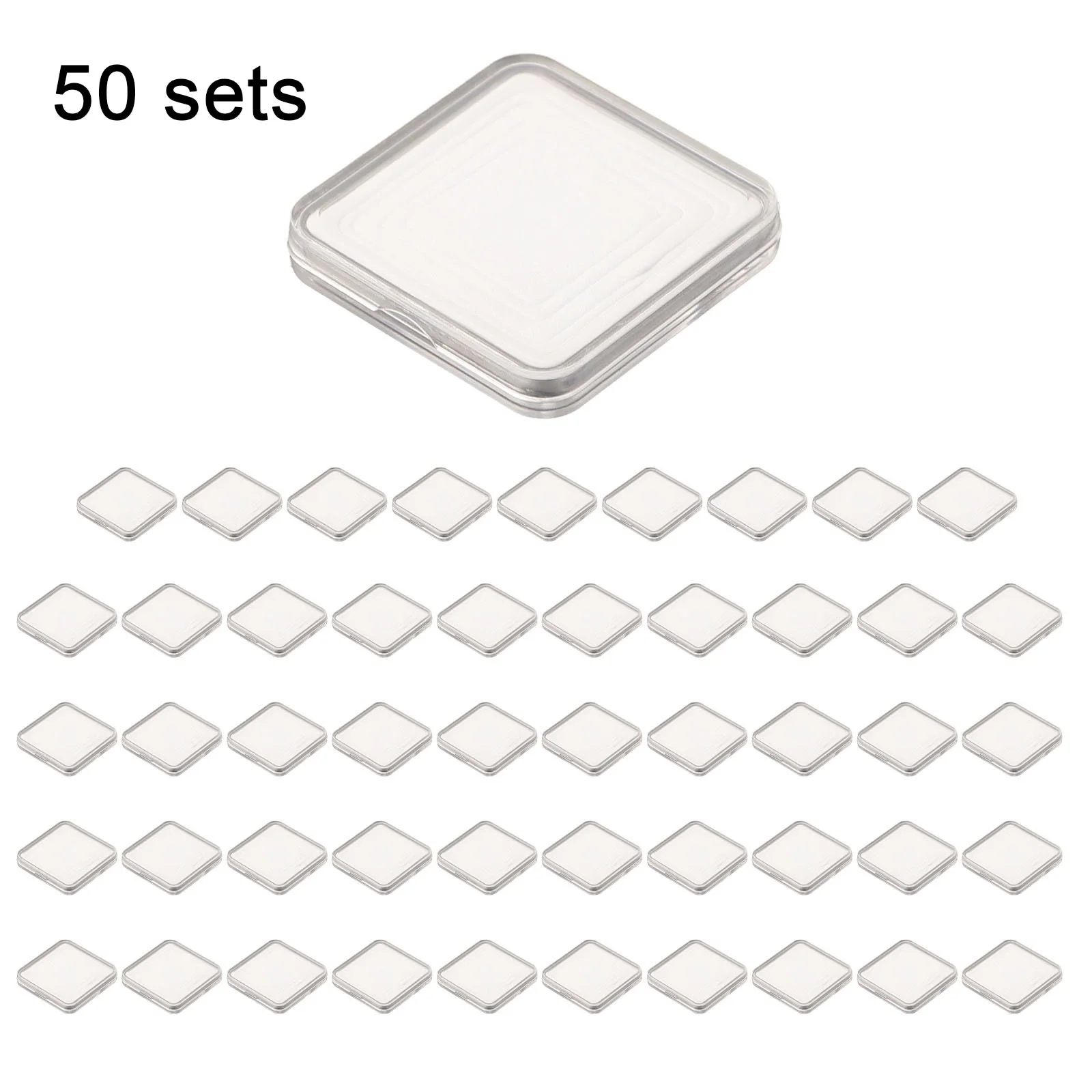 50pcs Storage Box Coin Capsule Case Container Square Jewelry Storage Box Container Desktop Decoration 17/20/25/27/30mm
50pcs Storage Box Coin Capsule Case Container Square Jewelry Storage Box Container Desktop Decoration 17/20/25/27/30mm
