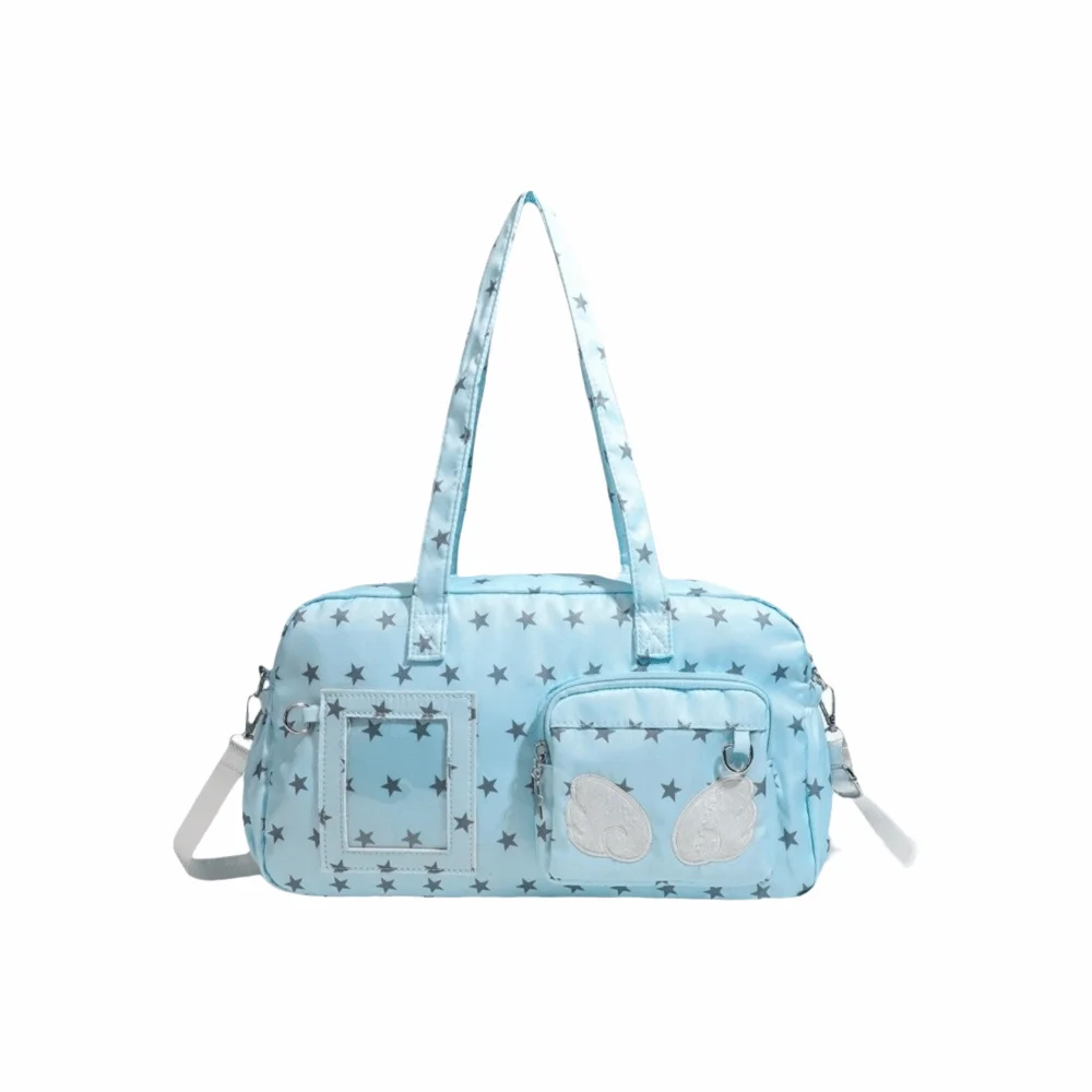 Sweet Star Print Ita Bag Large Capacity DIY Badge Display Lolita Handbag Wing Design Heart-shaped Display Layer
Sweet Star Print Ita Bag Large Capacity DIY Badge Display Lolita Handbag Wing Design Heart-shaped Display Layer