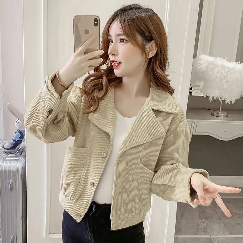 Spring and Autumn Corduroy Short Coat for Women 2025 New Fashion Solid Color Jacket Top for Women Clothes Jackets for Women
Spring and Autumn Corduroy Short Coat for Women 2025 New Fashion Solid Color Jacket Top for Women Clothes Jackets for Women