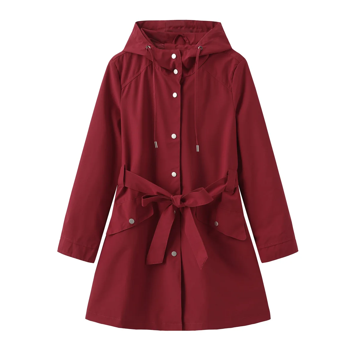Spring Autumn New Women's Hooded Water-Repellent Trench Coat with Belt Lightweight Casual Loose Fit Windbreaker
Spring Autumn New Women's Hooded Water-Repellent Trench Coat with Belt Lightweight Casual Loose Fit Windbreaker