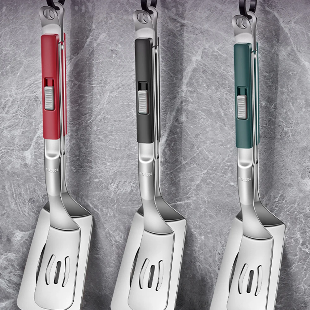 1pc Upgraded Locking Mechanism Stainless Steel Multi-Use Frying Shovel Fish Spatula Tong Non-Stick Steak Flipping Spatula Home
1pc Upgraded Locking Mechanism Stainless Steel Multi-Use Frying Shovel Fish Spatula Tong Non-Stick Steak Flipping Spatula Home