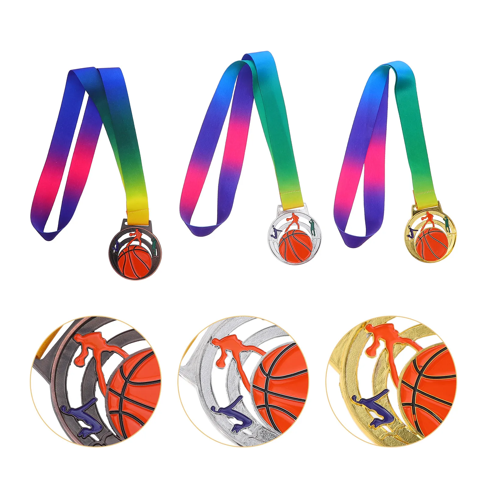 3Pcs School Sports Award Medals Basketball Gold Silver Bronze Metal Championship Prize Medals Team Competition Winner Awards
3Pcs School Sports Award Medals Basketball Gold Silver Bronze Metal Championship Prize Medals Team Competition Winner Awards