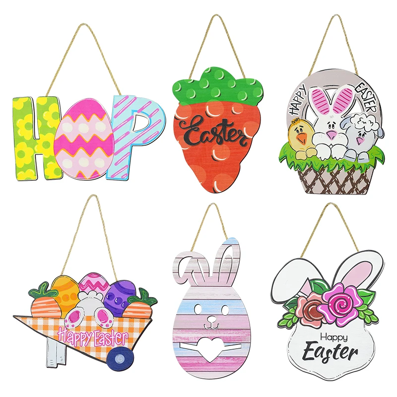 Easter Bunny Wooden Ornament Colorful Egg Rabbit Door Hanging Plaque Sign Wood Pendants DIY Crafts Happy Easter Party Supplies
Easter Bunny Wooden Ornament Colorful Egg Rabbit Door Hanging Plaque Sign Wood Pendants DIY Crafts Happy Easter Party Supplies