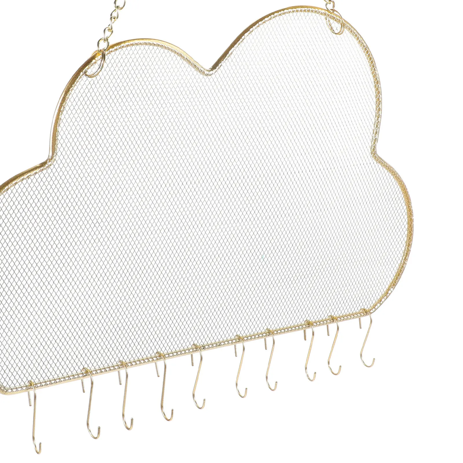 Cloud Hanging Jewelry Organizer Metal Wall Mounted Earring Holder Display Rack Saving Space for Home Retail Shop Necklace
Cloud Hanging Jewelry Organizer Metal Wall Mounted Earring Holder Display Rack Saving Space for Home Retail Shop Necklace