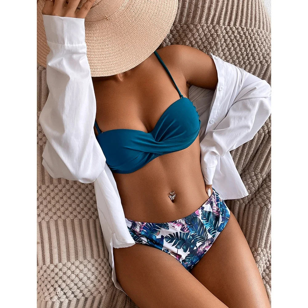 Summer 2025 Leaf Print Micro Bikini Set Underwire Padded Swimsuit Push Up Bathing Suit Beachwear Sexy Strappy Swimwear Biquinis
Summer 2025 Leaf Print Micro Bikini Set Underwire Padded Swimsuit Push Up Bathing Suit Beachwear Sexy Strappy Swimwear Biquinis