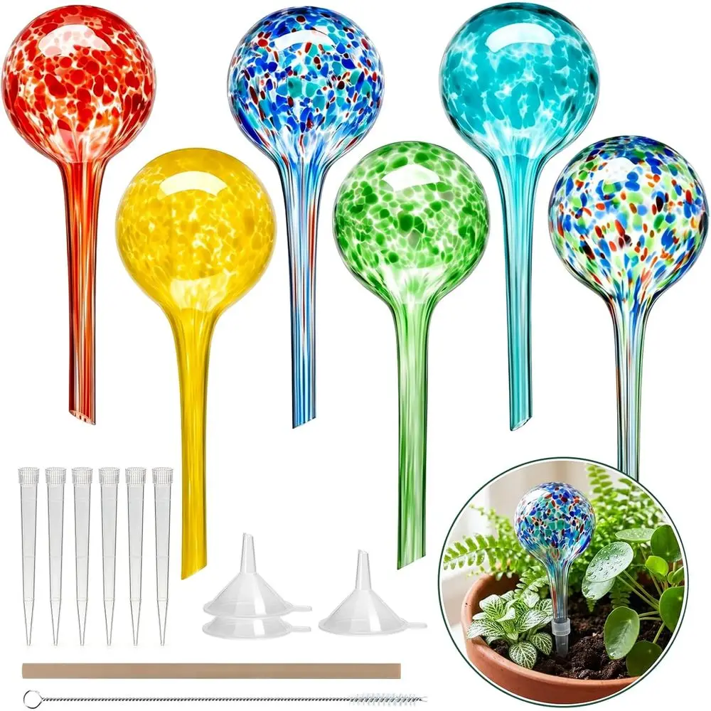 6 Pack Plant Watering Globes, Glass Automatic Auto Plant Water Bulbs for Indoor & Outdoor Plants, Multicolor Medium, Daily Use,
6 Pack Plant Watering Globes, Glass Automatic Auto Plant Water Bulbs for Indoor & Outdoor Plants, Multicolor Medium, Daily Use,
