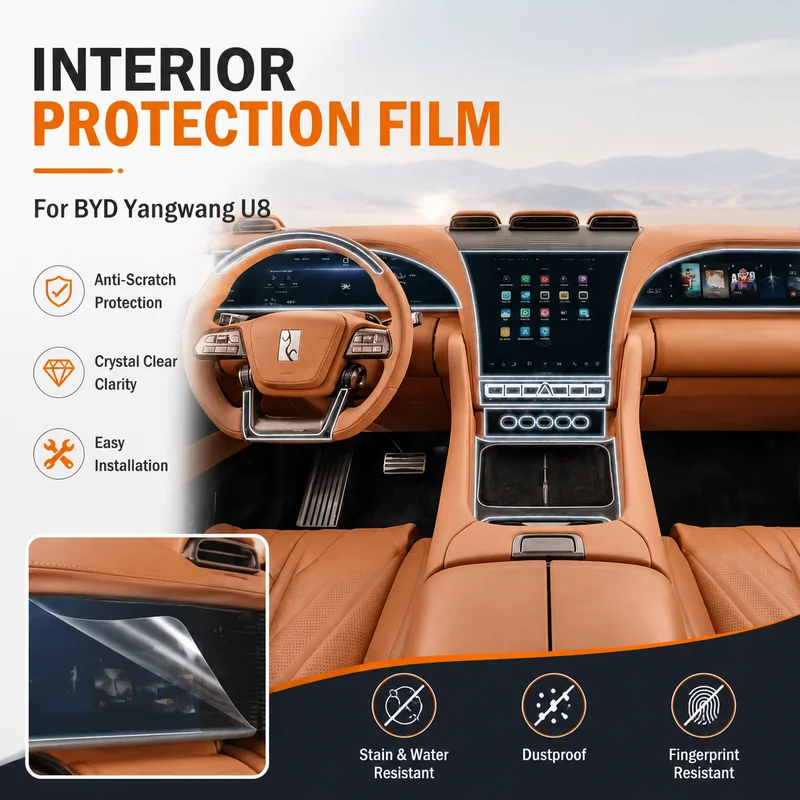 Interior Protection Film For BYD Yangwang U8 Car Accessories Easy Installation, Replacement Parts
Interior Protection Film For BYD Yangwang U8 Car Accessories Easy Installation, Replacement Parts