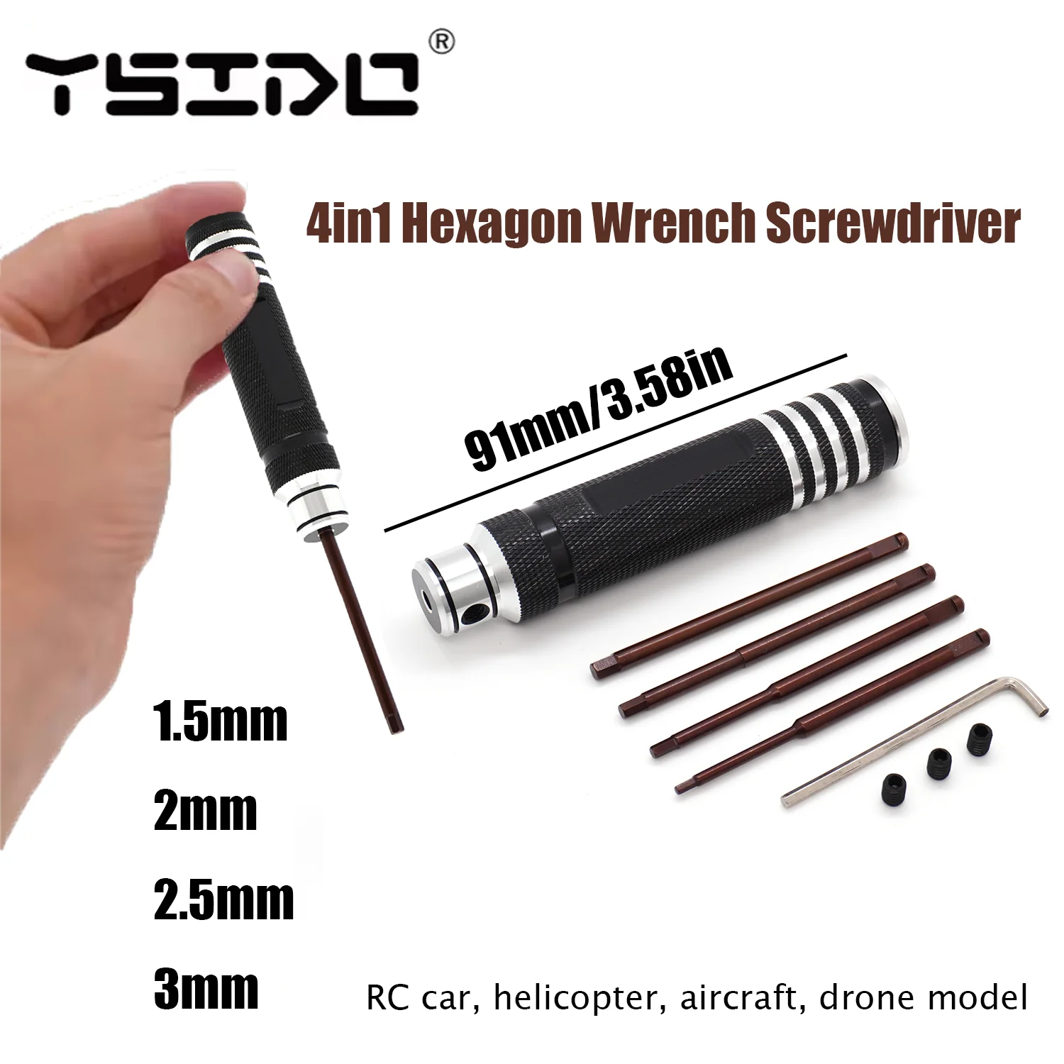 4 In 1 Screwdriver Hex Screw Driver Model Tools Kit Hexagon Head Professioanl for RC Helicopter Car Airplane Drone Aircraft
4 In 1 Screwdriver Hex Screw Driver Model Tools Kit Hexagon Head Professioanl for RC Helicopter Car Airplane Drone Aircraft