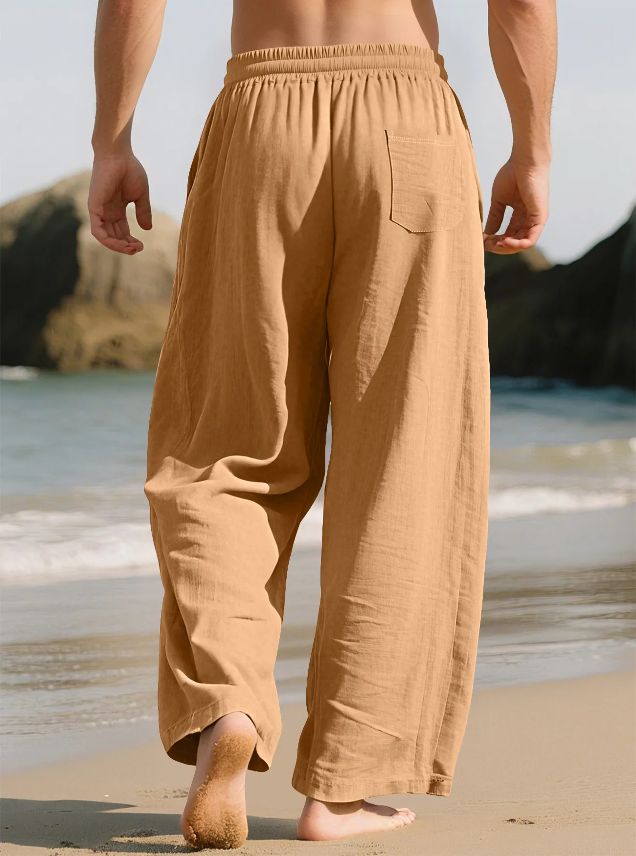 Cotton Linen Summer Pants for Men Women High Waist Elastic Casual Trousers Streetwear Solid Loose Pencil Pants 2025
Cotton Linen Summer Pants for Men Women High Waist Elastic Casual Trousers Streetwear Solid Loose Pencil Pants 2025