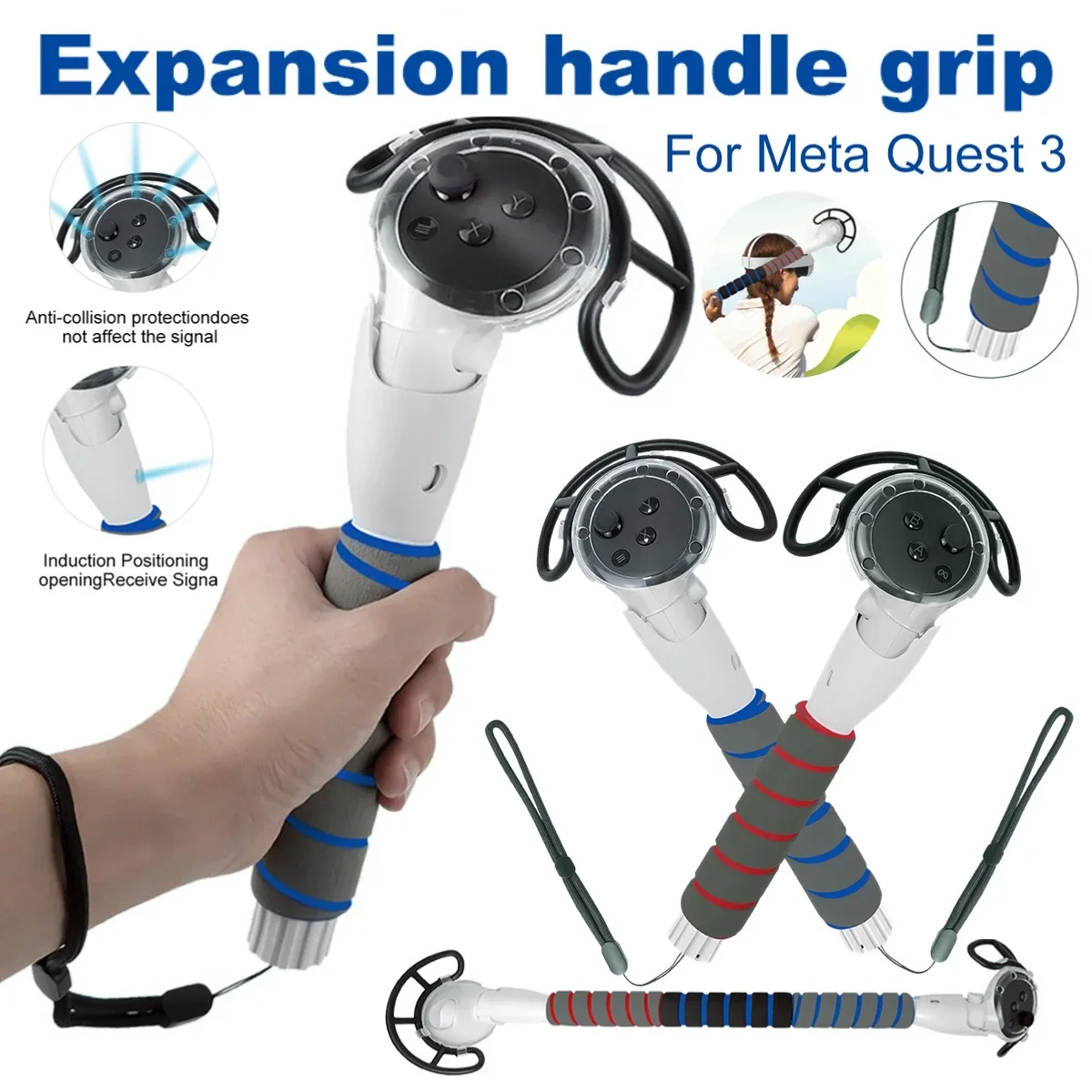 VR Games Extension Handle Controller Grips Meta Quest 3 Accessories Playing VR Games More Immersive Quest 3 Accessories
VR Games Extension Handle Controller Grips Meta Quest 3 Accessories Playing VR Games More Immersive Quest 3 Accessories
