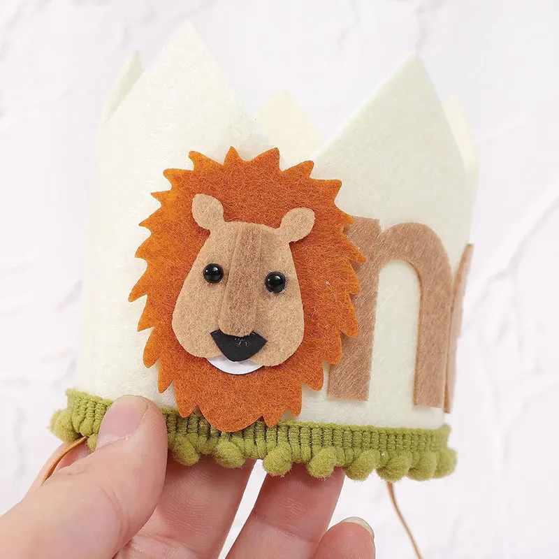 Lion Birthday Hat Crown 1-year-old Birthday Party Decoration Kids Boy Girl Baby Shower Supplies Photo Venue Layout
Lion Birthday Hat Crown 1-year-old Birthday Party Decoration Kids Boy Girl Baby Shower Supplies Photo Venue Layout