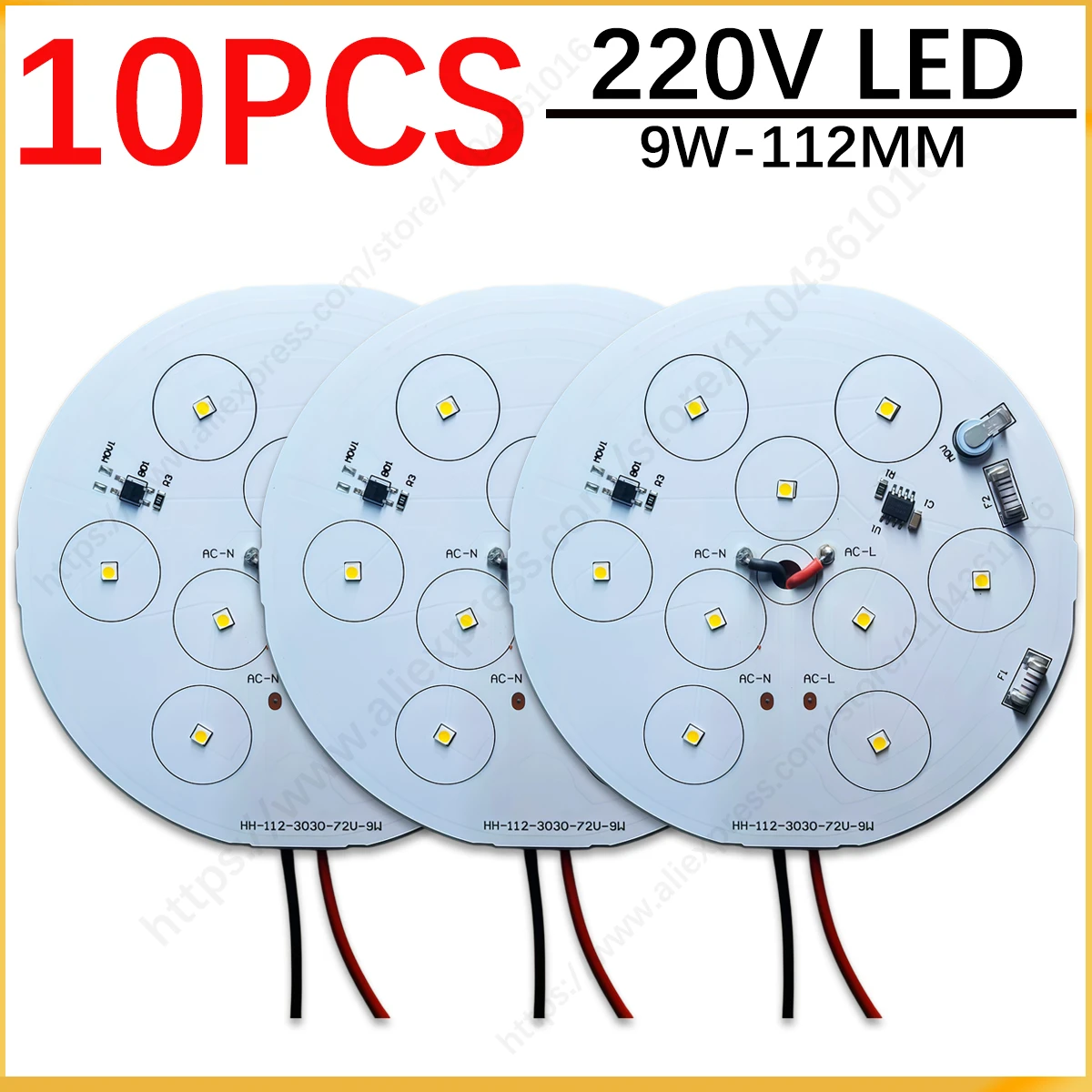 10 шт. 9-ваттных светодиодных ламп для подземного освещения, 112 мм, с SMD-чипами, белые, 220 В, алюминиевая печатная плата, для самостоятельной сборки уличных газонных светильников
10 шт. 9-ваттных светодиодных ламп для подземного освещения, 112 мм, с SMD-чипами, белые, 220 В, алюминиевая печатная плата, для самостоятельной сборки уличных газонных светильников