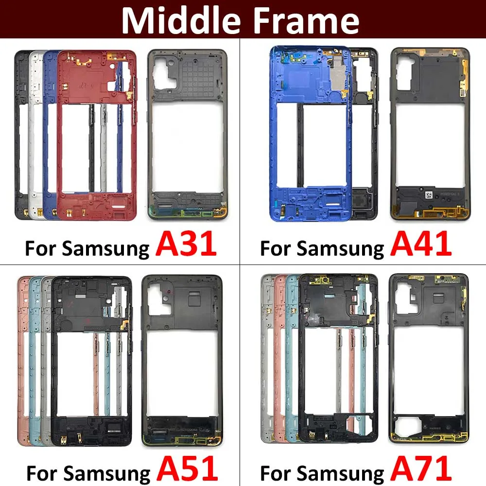 New For Samsung A31 A41 A51 A71 Housing Middle Frame Bezel Middle Plate Cover Repair Parts
New For Samsung A31 A41 A51 A71 Housing Middle Frame Bezel Middle Plate Cover Repair Parts