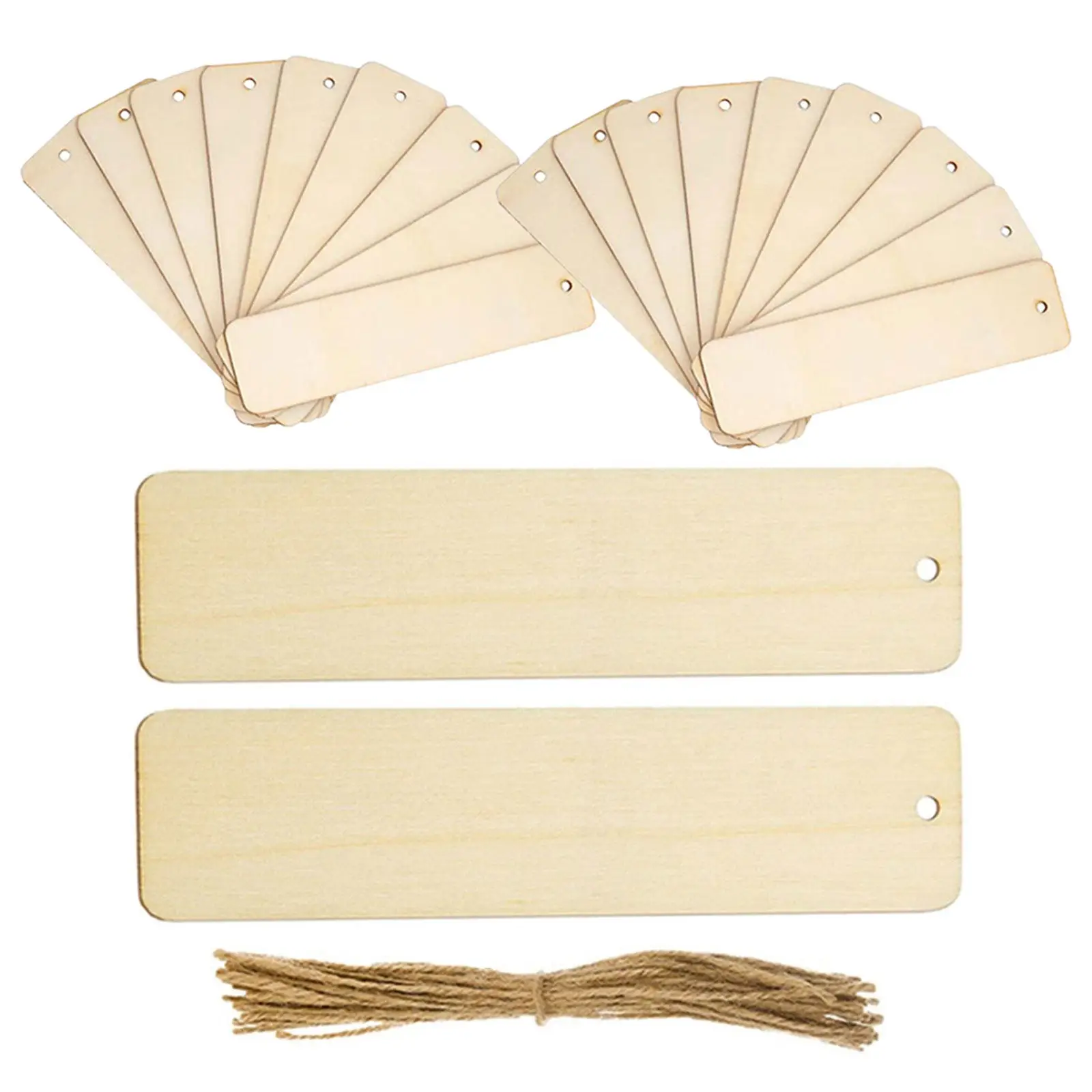60Sets Blank Wooden Bookmarks Rectangle 4.7x1.3in Craft Wood Blanks with Hole for DIY Bookmark Ornament Calligraphy
60Sets Blank Wooden Bookmarks Rectangle 4.7x1.3in Craft Wood Blanks with Hole for DIY Bookmark Ornament Calligraphy