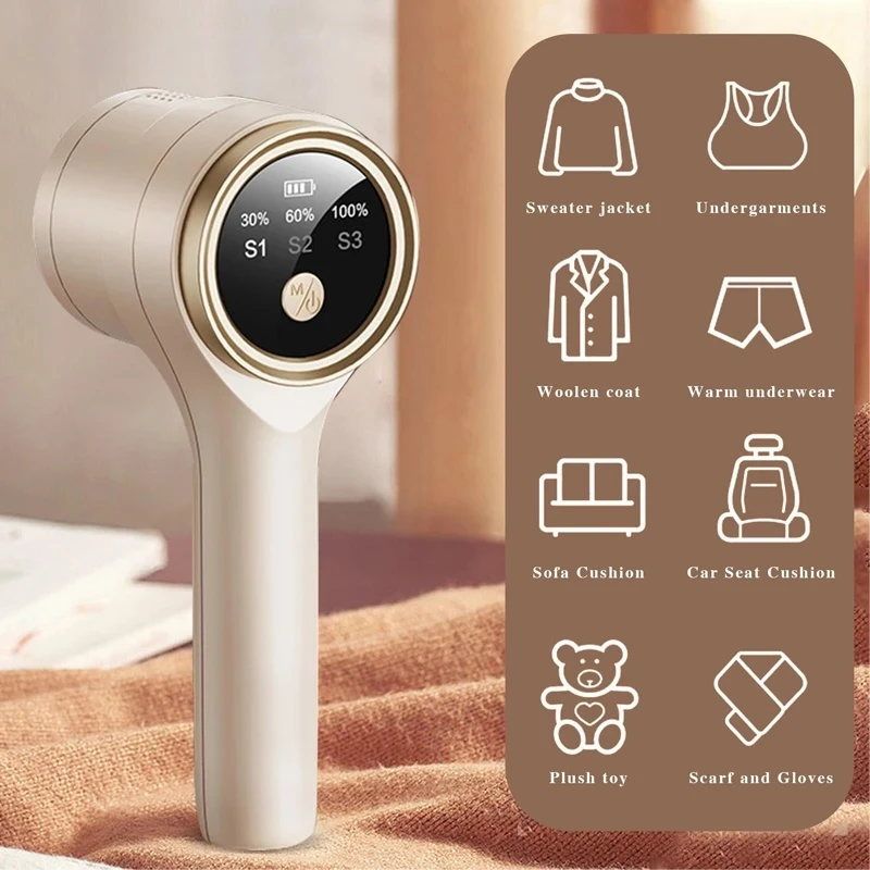 Lint Remover for Clothing Portable Electric Fuzz Pellet Remover LED Display Rechargeable for Clothes Fabric Shaver Fluff Remover
Lint Remover for Clothing Portable Electric Fuzz Pellet Remover LED Display Rechargeable for Clothes Fabric Shaver Fluff Remover