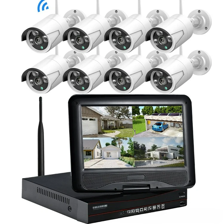 Shop household 4/8-way wireless 10-inch camera with screen, indoor and outdoor monitoring NVR set
Shop household 4/8-way wireless 10-inch camera with screen, indoor and outdoor monitoring NVR set