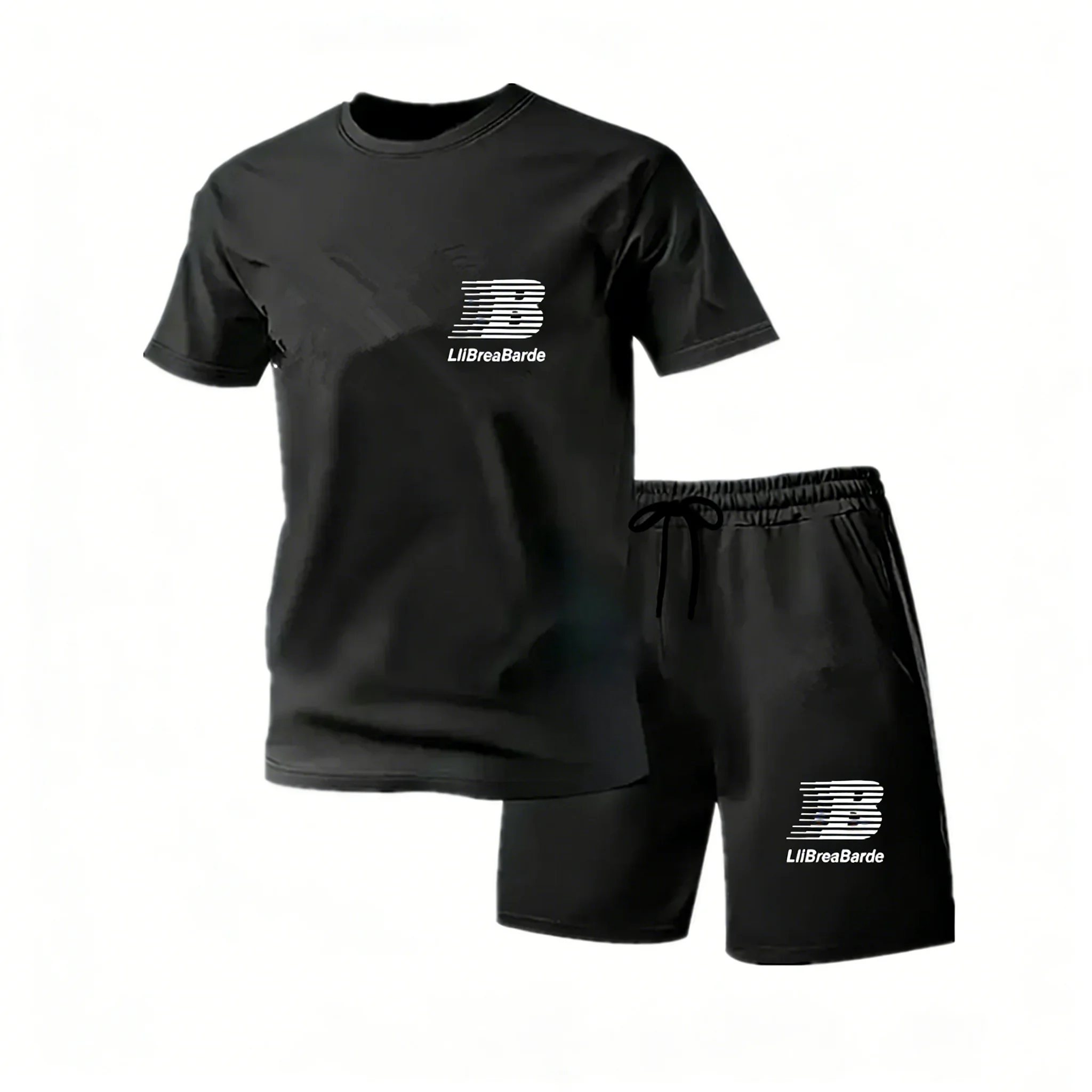 Two-piece Sportswear New Men's Summer Short Sleeved T-shirt Set Fashion Casual Shorts Sportswear Men's Sportswear Set
Two-piece Sportswear New Men's Summer Short Sleeved T-shirt Set Fashion Casual Shorts Sportswear Men's Sportswear Set