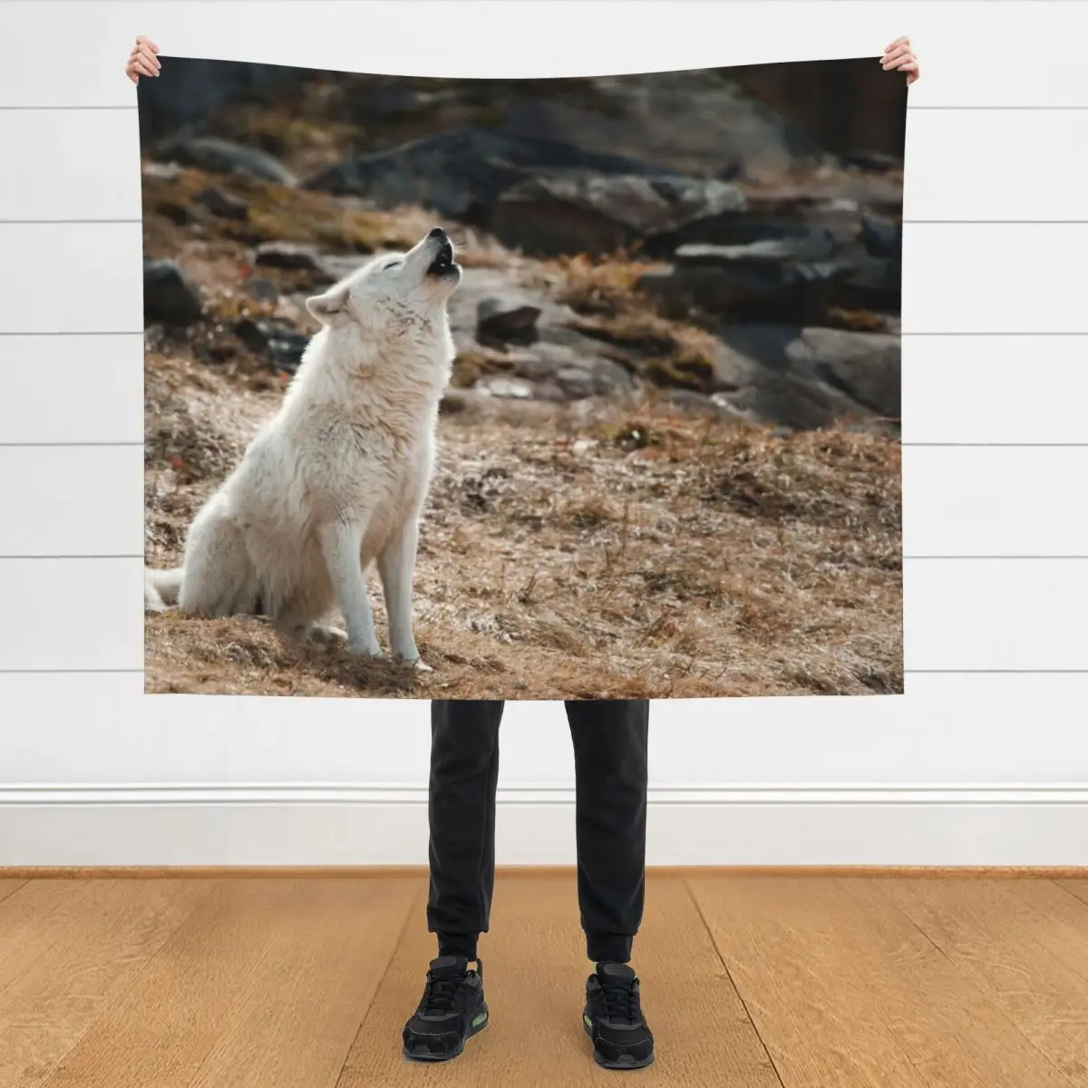 Howling Arctic Wolf Throw Blanket Cute Plaid valentine gift ideas Softest Blankets
Howling Arctic Wolf Throw Blanket Cute Plaid valentine gift ideas Softest Blankets