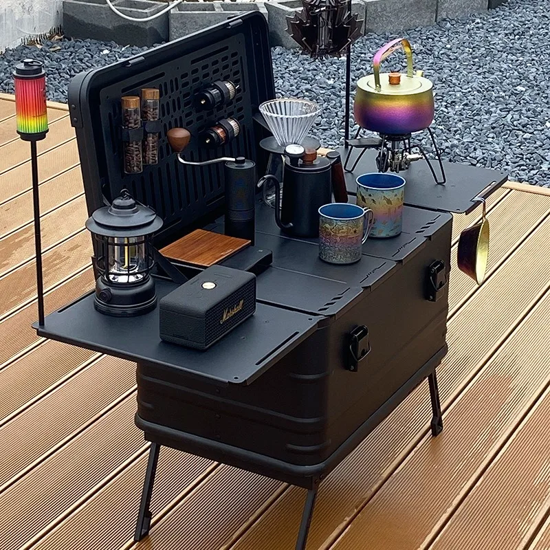 Portable Detachable Aluminum Alloy Tables Lightweight Large Capacity Storage Box Convenient Multifunctional Camping Furnishings
Portable Detachable Aluminum Alloy Tables Lightweight Large Capacity Storage Box Convenient Multifunctional Camping Furnishings