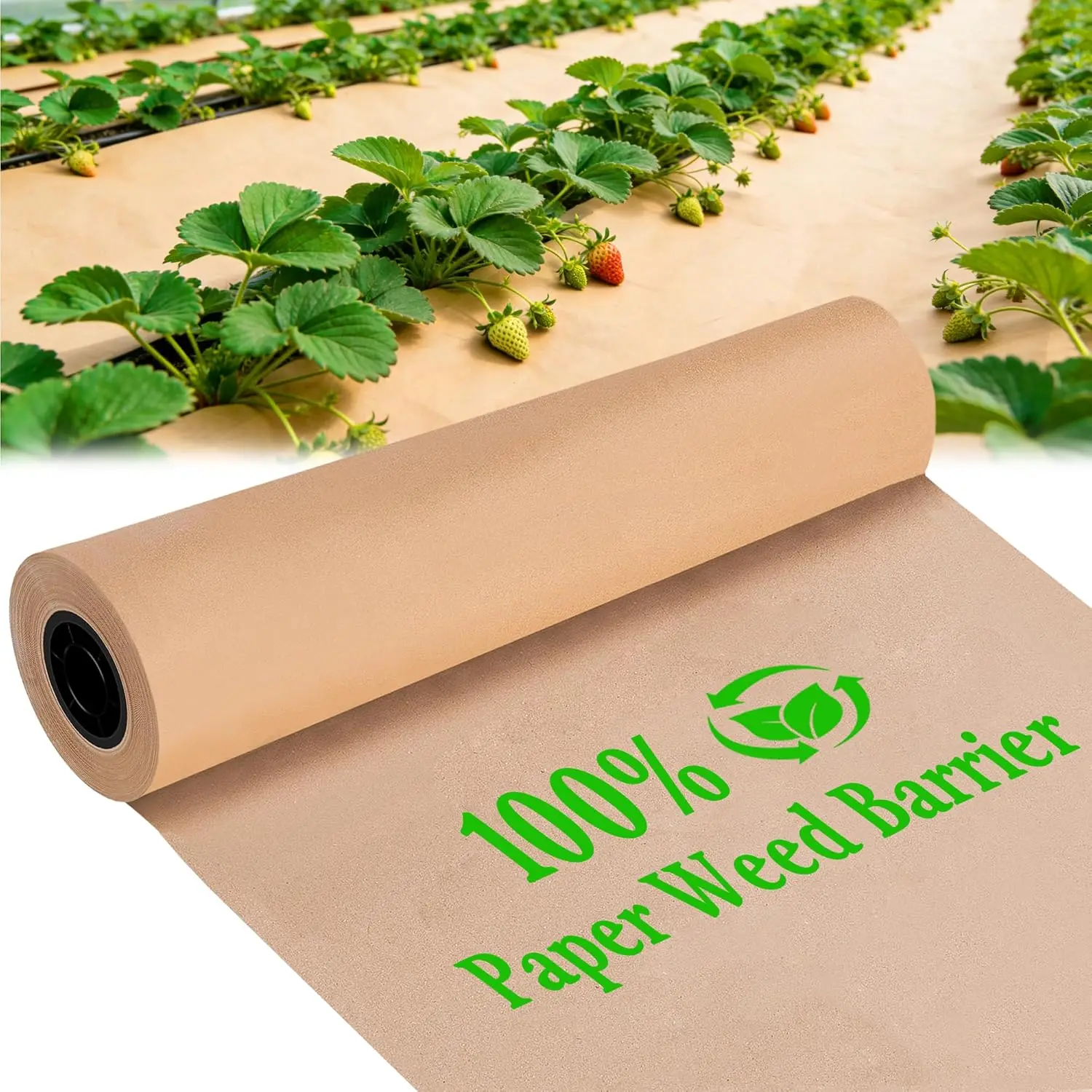 3 x 100 Ft Biodegradable Paper Weed Barrier - Heavy Duty Garden Weed Control Mat for Lawns & Beds
3 x 100 Ft Biodegradable Paper Weed Barrier - Heavy Duty Garden Weed Control Mat for Lawns & Beds