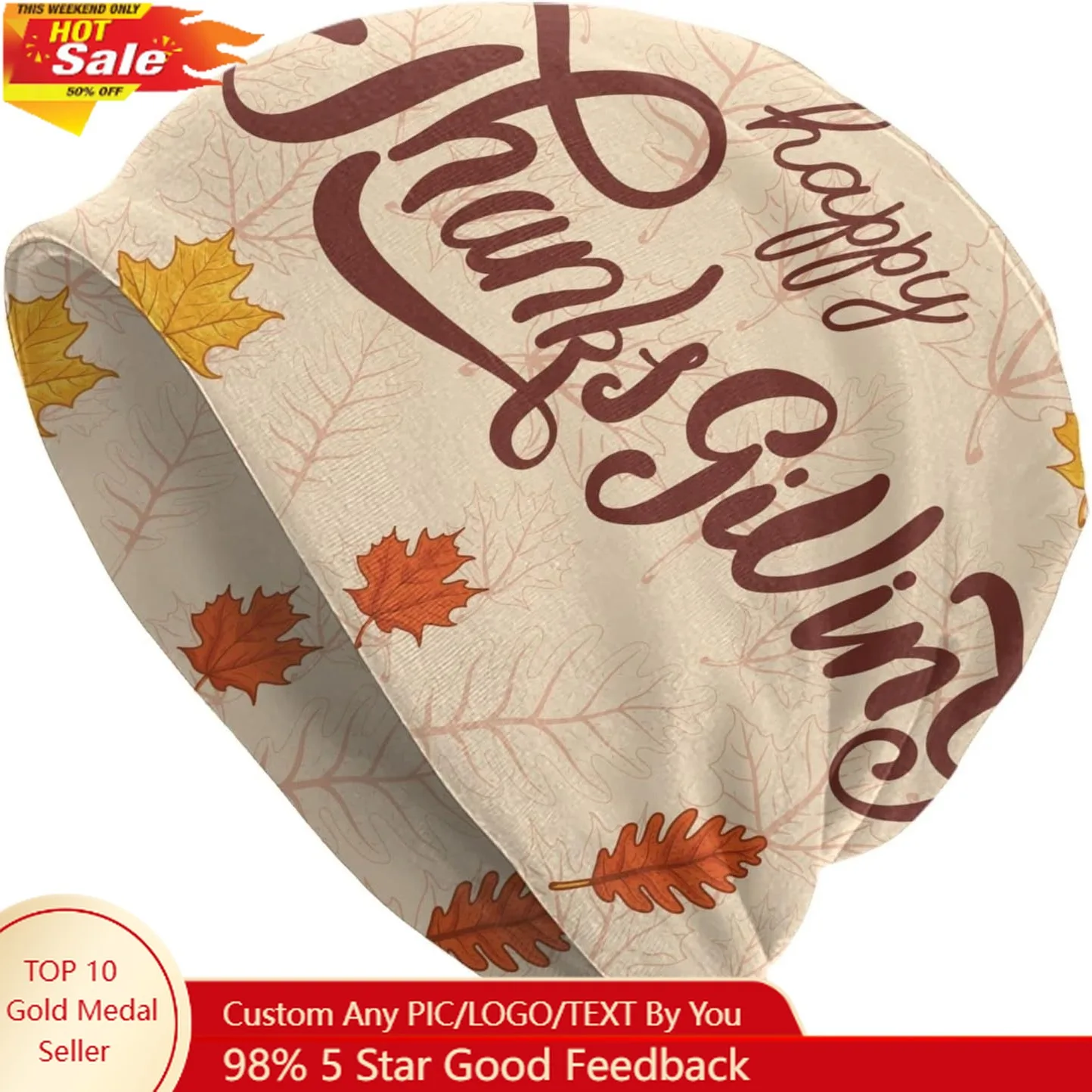 Happy Thanksgiving Beanie Chemo Hat Cancer Headwear Knitted Hats Baggy Slouchy Scarf Cap for Adults Women Men
Happy Thanksgiving Beanie Chemo Hat Cancer Headwear Knitted Hats Baggy Slouchy Scarf Cap for Adults Women Men