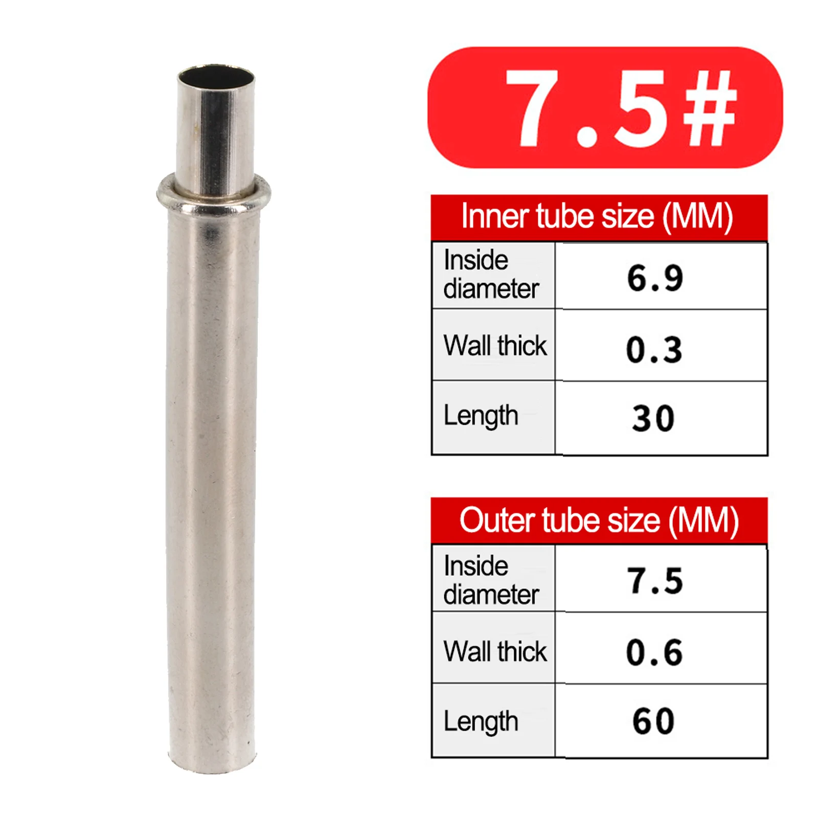 1pcs Fishing Rod Connecting TubeDurable Connecting Tube Connecting Tube Fishing Pole DIY Metal Connection Port Reinforce N E W
1pcs Fishing Rod Connecting TubeDurable Connecting Tube Connecting Tube Fishing Pole DIY Metal Connection Port Reinforce N E W