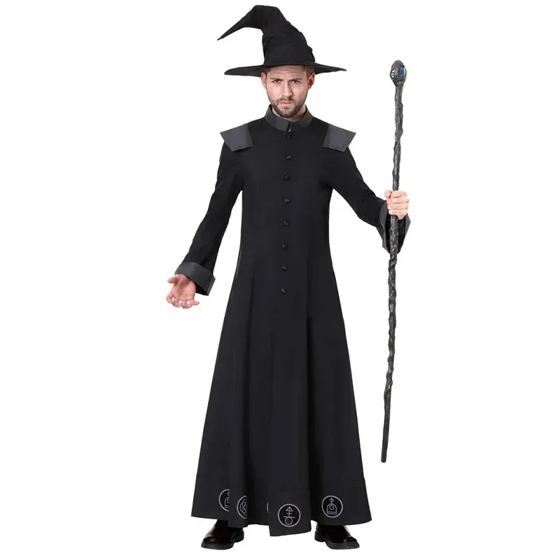 Halloween Carnival Party Man Christ Wizard Sorcerer Cosplay Costume Medieval Priest Godfather Fancy Dress
Halloween Carnival Party Man Christ Wizard Sorcerer Cosplay Costume Medieval Priest Godfather Fancy Dress