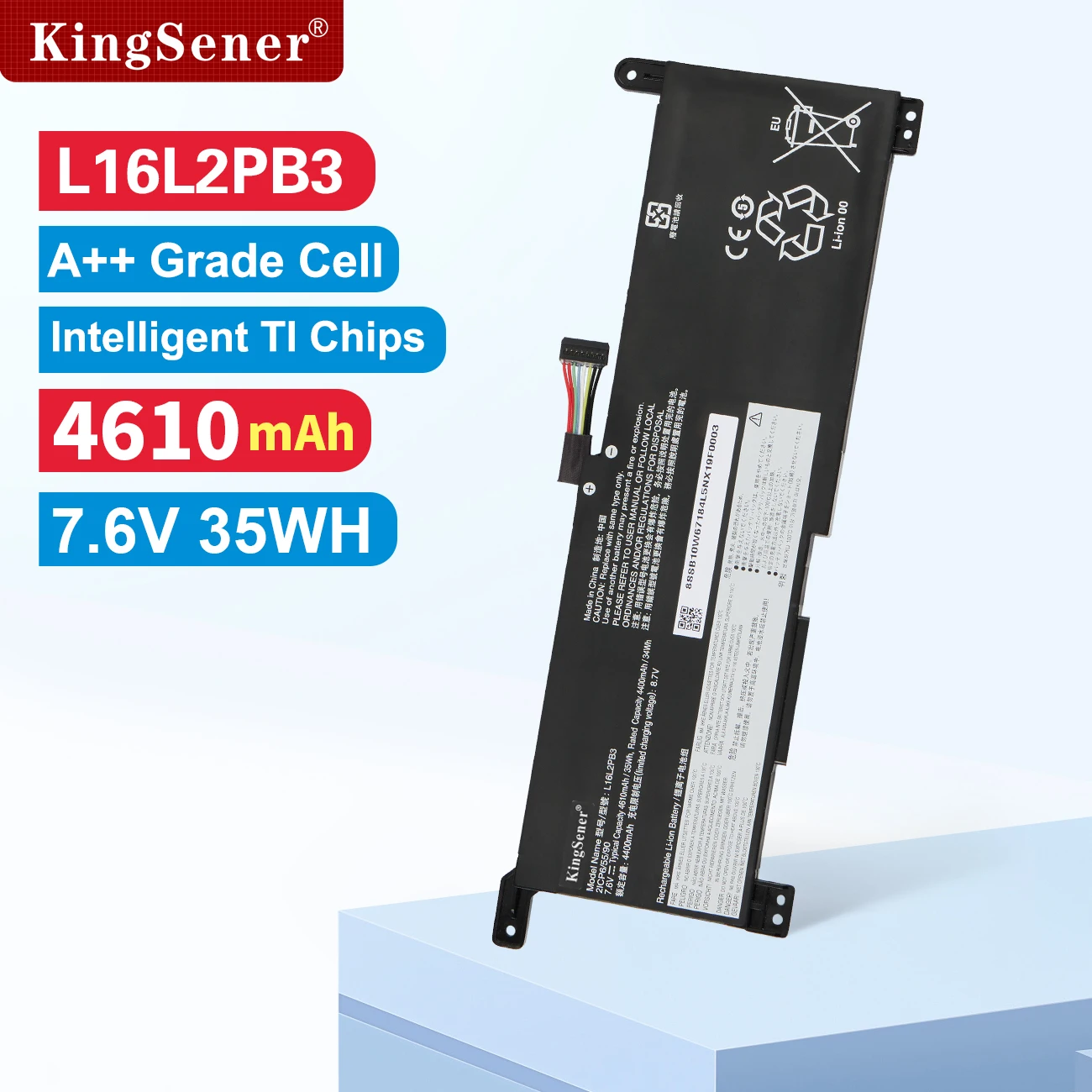 KingSener L16L2PB3 L19M2PF0 Laptop Battery For Lenovo Ideapad Slim 1-14AST-05 1-11AST-05 1-11ADA05 1-14ADA05 Series 2ICP6/54/90
KingSener L16L2PB3 L19M2PF0 Laptop Battery For Lenovo Ideapad Slim 1-14AST-05 1-11AST-05 1-11ADA05 1-14ADA05 Series 2ICP6/54/90