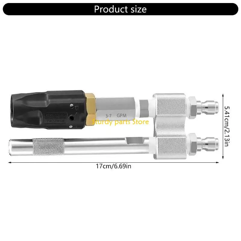 97QC 2 In 1 Pressure Adjustable Downstream Nozzle Suitable for High Pressure Cleaning For Hard to Reach
97QC 2 In 1 Pressure Adjustable Downstream Nozzle Suitable for High Pressure Cleaning For Hard to Reach