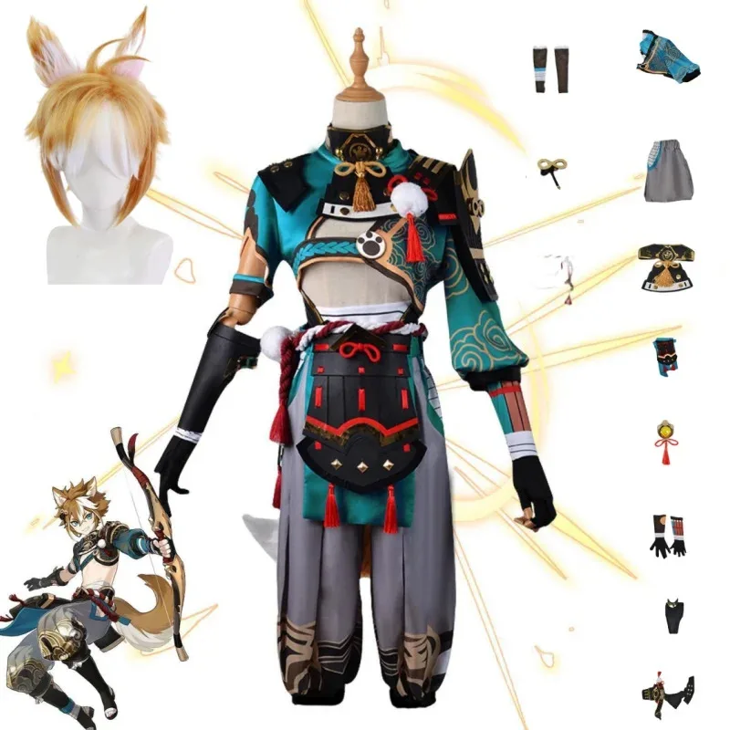 Genshin Impact Gorou Cosplay Suit Para Hombres Wig Inazuma Goro Cosplay Tail Costumes Full Set Cosplay Props Party Outfits
Genshin Impact Gorou Cosplay Suit Para Hombres Wig Inazuma Goro Cosplay Tail Costumes Full Set Cosplay Props Party Outfits