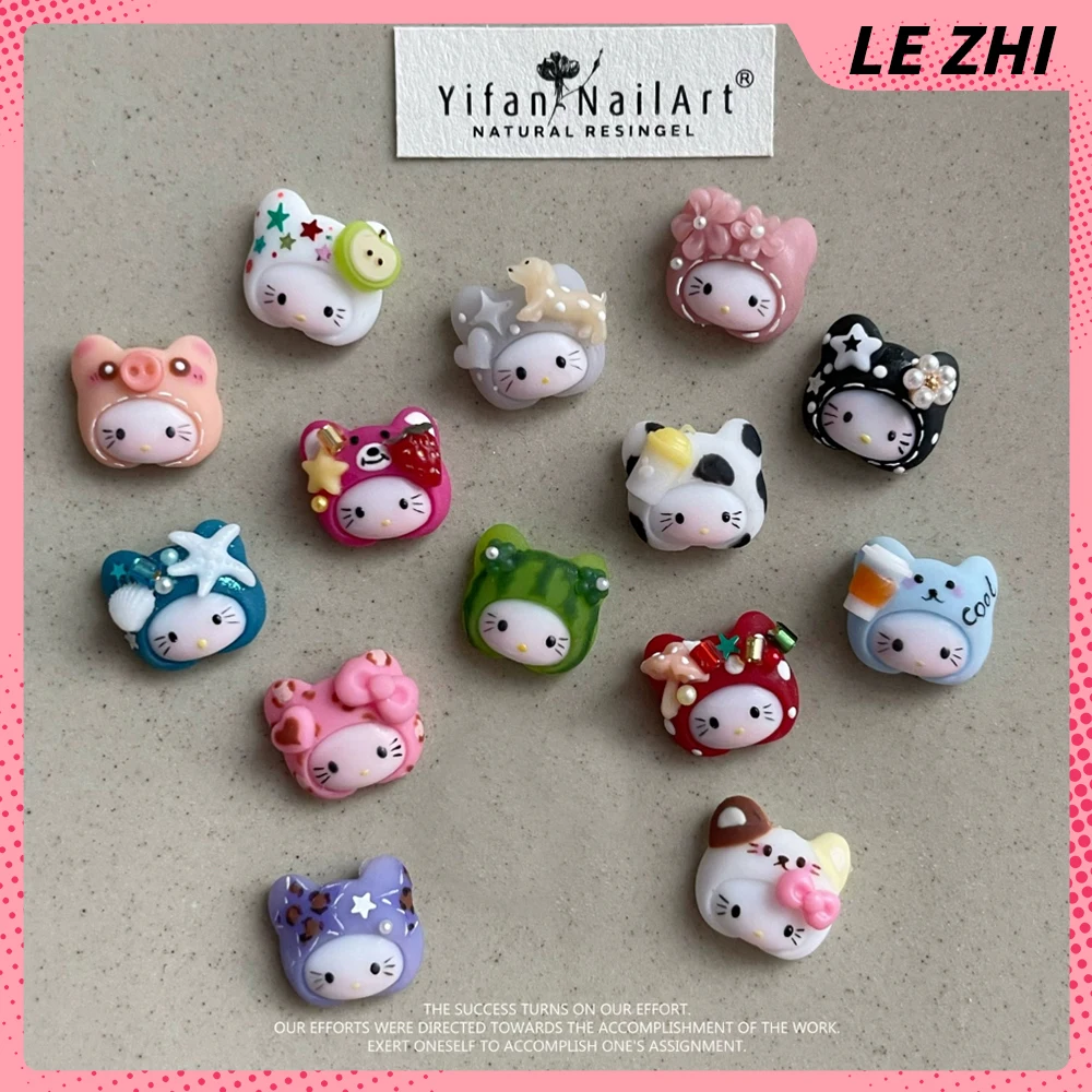 Cartoon Hello Kitty Headgear Cross Dressing Nails Art Accessories Cute Cat Bear Pig Flower Stars Watermelon Apple Nail Decora
Cartoon Hello Kitty Headgear Cross Dressing Nails Art Accessories Cute Cat Bear Pig Flower Stars Watermelon Apple Nail Decora
