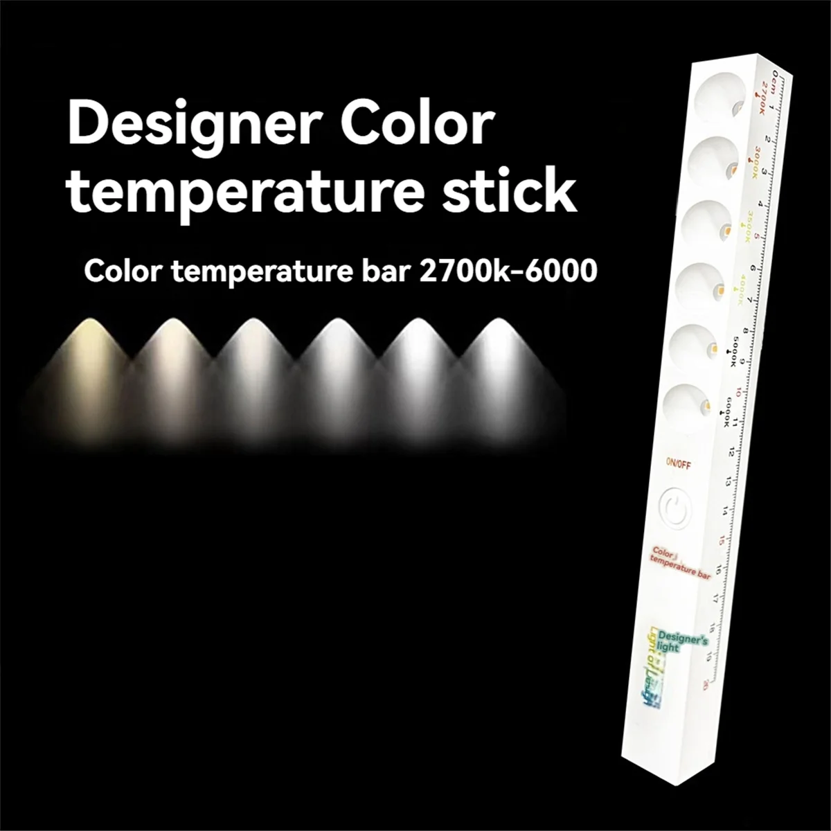 B62A 6Modes Color Temperature Lamp Stick Rechargeable 2700K‑6000K Photography Light Wand Light Meter MotionSensor LightTool,A
B62A 6Modes Color Temperature Lamp Stick Rechargeable 2700K‑6000K Photography Light Wand Light Meter MotionSensor LightTool,A