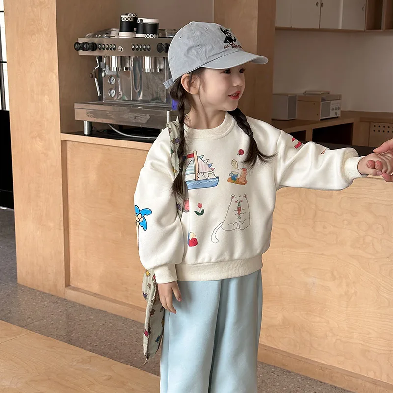Spring Children Girl 2PCS Clothes Set Cotton Cartoon Pullovers Solid Sports Jogger Pant Toddler Girl Tracksuit Baby Girl Outfits
Spring Children Girl 2PCS Clothes Set Cotton Cartoon Pullovers Solid Sports Jogger Pant Toddler Girl Tracksuit Baby Girl Outfits