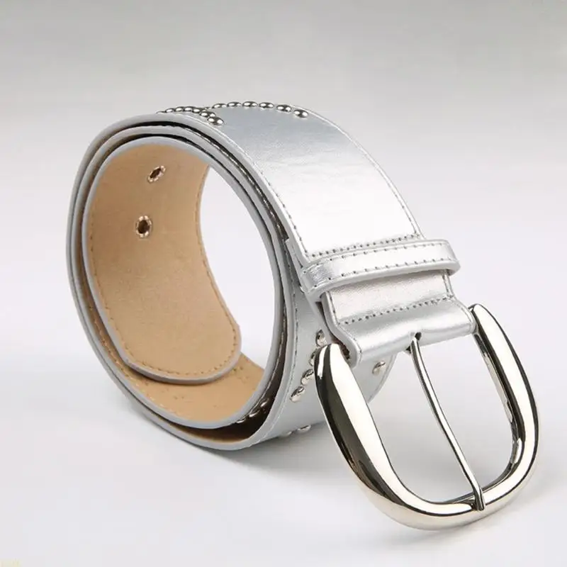 15YC Women Vintage Leathercraft Waist Belt Punk Waist Belt Elastic Bands with Studded Rivets Brown Basic Belt Women Accessory
15YC Women Vintage Leathercraft Waist Belt Punk Waist Belt Elastic Bands with Studded Rivets Brown Basic Belt Women Accessory