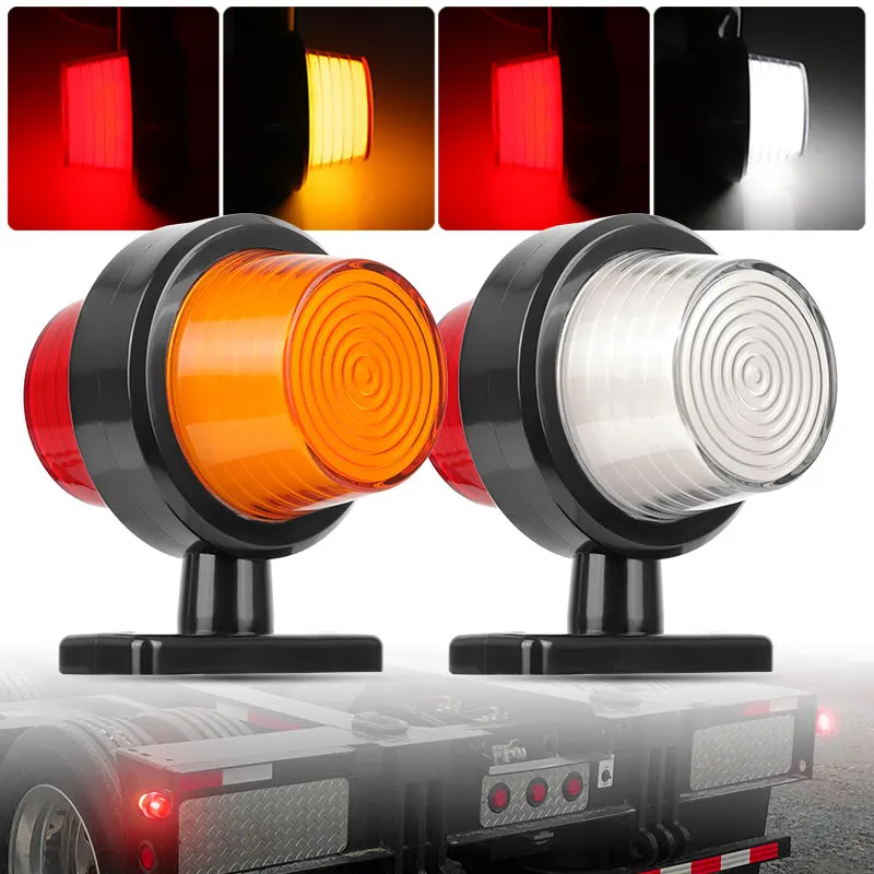 Trailer Double Face LED Side Marker Light 12V 24V Truck Turn Signal Stop Warning Lamp For ATV Tractor Pickup Lorry Van Camper RV
Trailer Double Face LED Side Marker Light 12V 24V Truck Turn Signal Stop Warning Lamp For ATV Tractor Pickup Lorry Van Camper RV