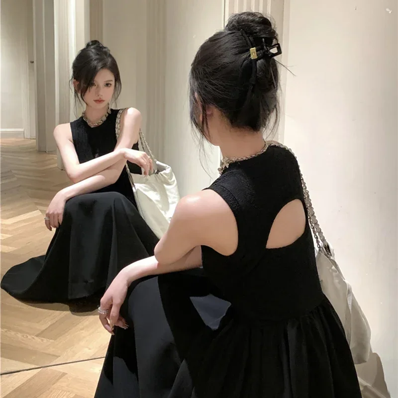 Летнее женское модное длинное платье с открытыми отверстиями, женское удобное повседневное дизайнерское платье без рукавов, женское классическое универсальное платье для отдыха
Летнее женское модное длинное платье с открытыми отверстиями, женское удобное повседневное дизайнерское платье без рукавов, женское классическое универсальное платье для отдыха