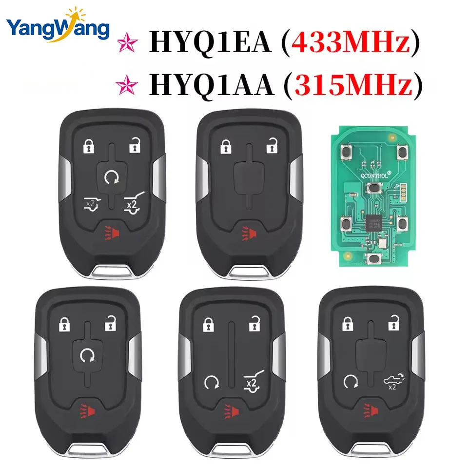 YangWang HYQ1AA/EA 315/433Mhz 46Chip Car Remote Key For Chevrolet Tahoe Silverado Suburban Tahoe GMC Sierra Acadia Terrain Yukon
YangWang HYQ1AA/EA 315/433Mhz 46Chip Car Remote Key For Chevrolet Tahoe Silverado Suburban Tahoe GMC Sierra Acadia Terrain Yukon