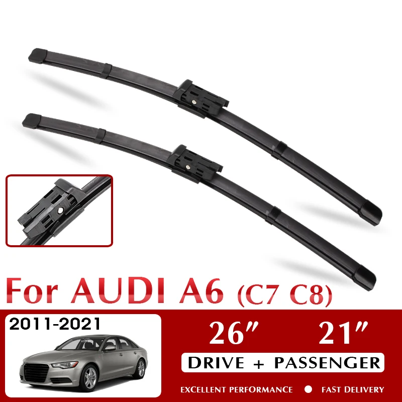Wiper Car Wiper Blade for Audi A6 (C7 C8) 2011-2021 Windshield Windscreen Window Wash 26"+21" LHD RHD Auto Accessories
Wiper Car Wiper Blade for Audi A6 (C7 C8) 2011-2021 Windshield Windscreen Window Wash 26"+21" LHD RHD Auto Accessories