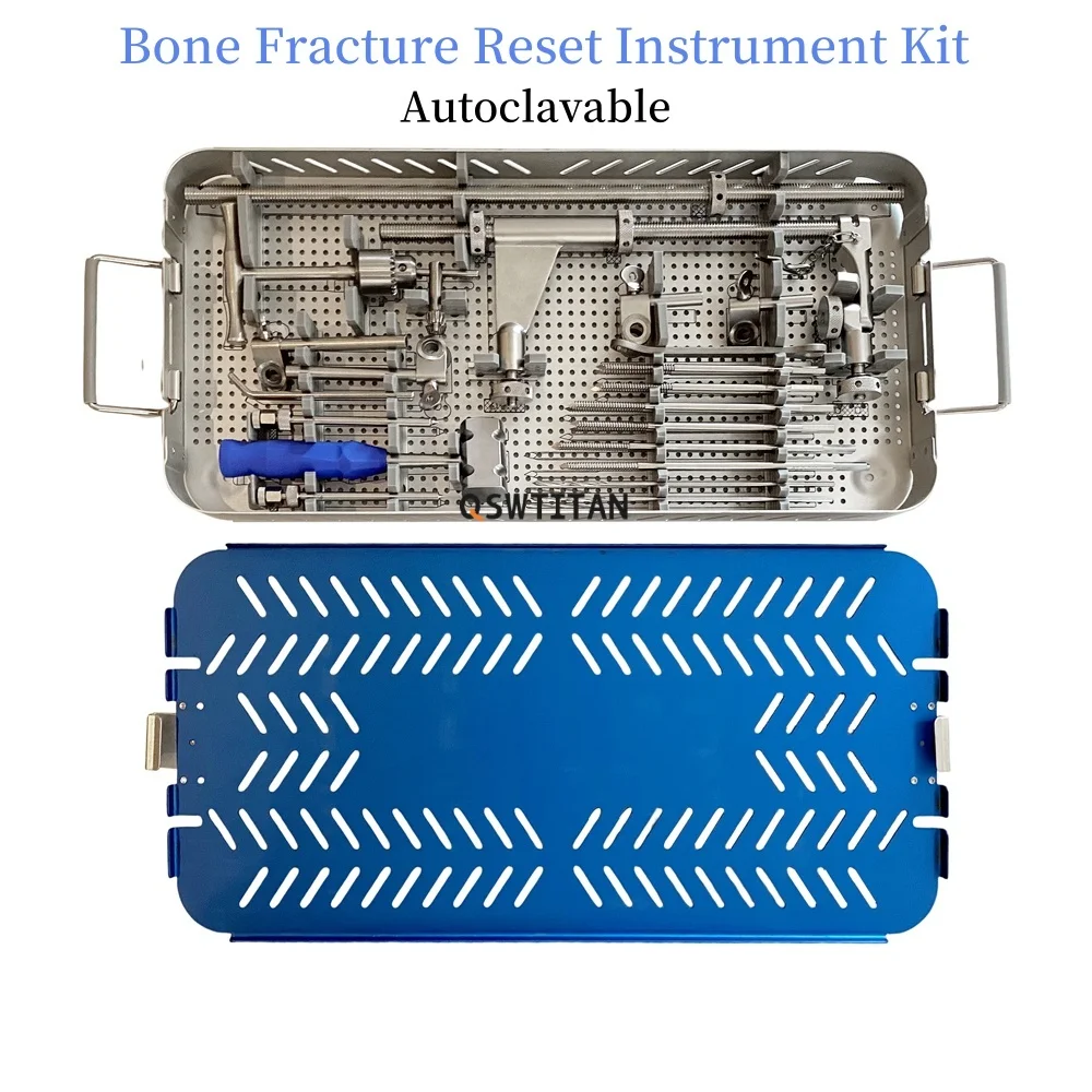 Veterinary Bone Tibia Femur Type Surgical Tools Orthopedic Lower Limb Fracture Reduction set With sterilization case for pet
Veterinary Bone Tibia Femur Type Surgical Tools Orthopedic Lower Limb Fracture Reduction set With sterilization case for pet