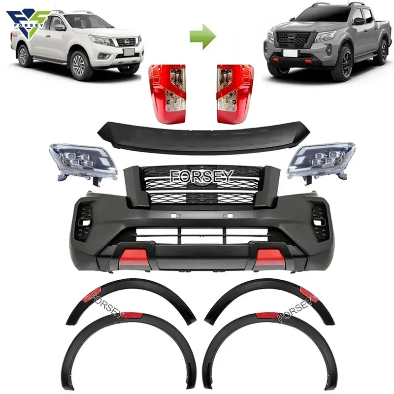 Car Front Facelift Bumper Grille Bodykit 2016+ Ni-ssan Navara Np300 Upgr To Navara 2021 Body Kit
Car Front Facelift Bumper Grille Bodykit 2016+ Ni-ssan Navara Np300 Upgr To Navara 2021 Body Kit