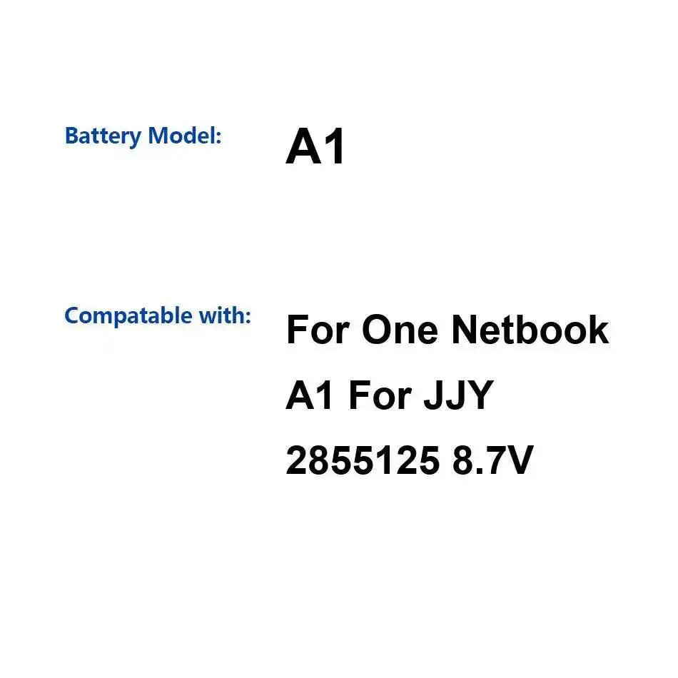 Notebook Battery Reliable Power Supply Long-Lasting Performance 3000mAh For One-Netbook A1 For Jjy 2855125
Notebook Battery Reliable Power Supply Long-Lasting Performance 3000mAh For One-Netbook A1 For Jjy 2855125