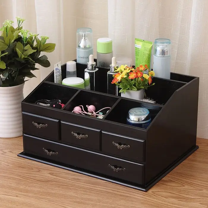 Solid Color Wooden Jewelry Box Jewelry Box Large European Desktop Jewelry Box Household Multii-grid Decorative Storage Box LF719
Solid Color Wooden Jewelry Box Jewelry Box Large European Desktop Jewelry Box Household Multii-grid Decorative Storage Box LF719