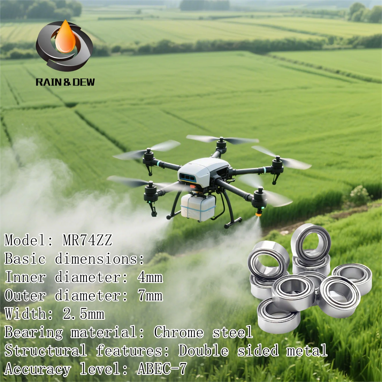 10Pcs MR74 ZZ Bearing MR74Z 674Z ABEC-7 Ball Bearings MR74-2ZZ 4*7*2.5 mm
10Pcs MR74 ZZ Bearing MR74Z 674Z ABEC-7 Ball Bearings MR74-2ZZ 4*7*2.5 mm