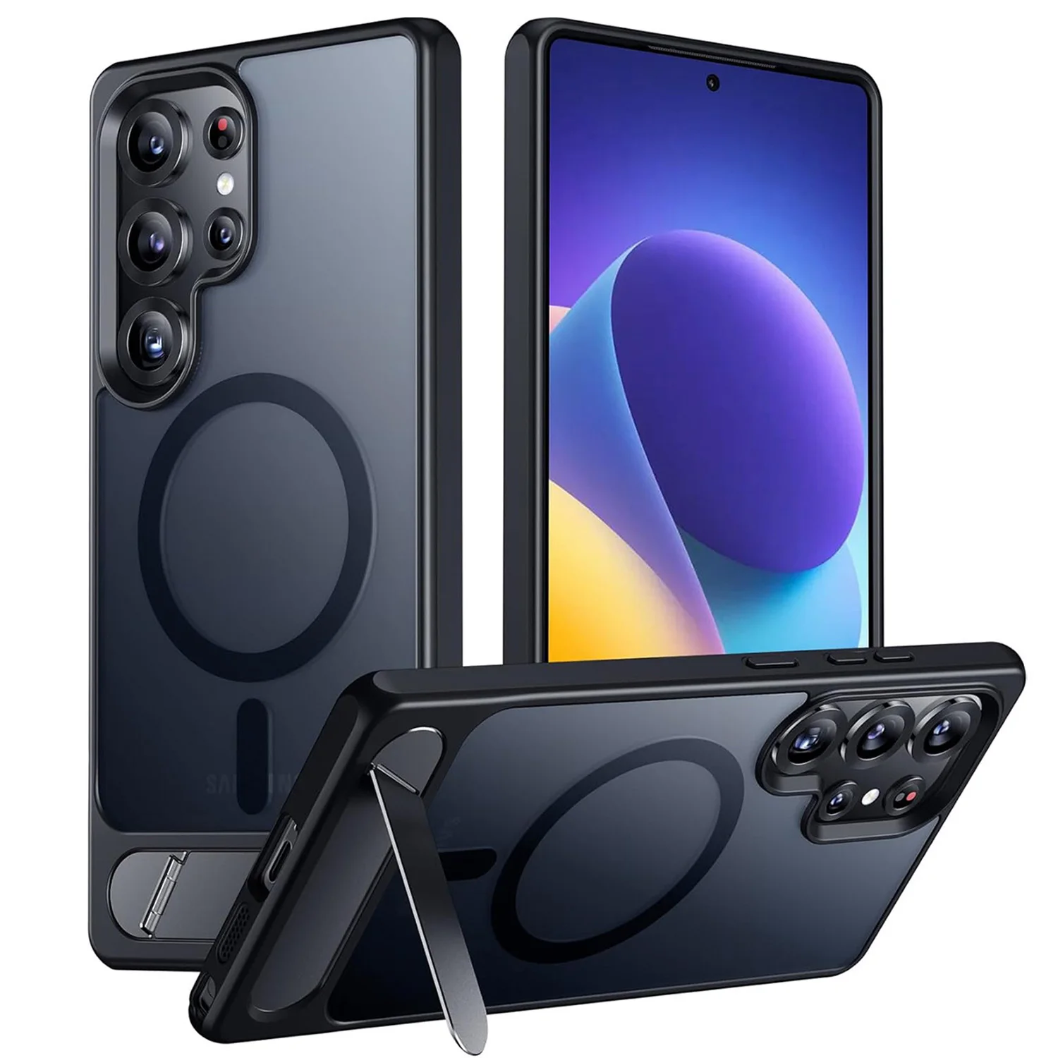 For Samsung S25/S25 Plus/S25 Ultra Magnetic Case with Seamless Kickstand, Military Drop Tested Shockproof Translucent Back Cover
For Samsung S25/S25 Plus/S25 Ultra Magnetic Case with Seamless Kickstand, Military Drop Tested Shockproof Translucent Back Cover