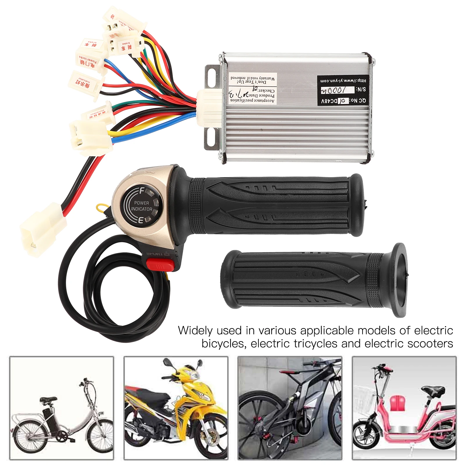 Комплект бесщеточного контроллера для электровелосипеда: высококачественный, простой в использовании и долговечный контроллер для скутера 48В 1000Вт и поворотные ручки.
Комплект бесщеточного контроллера для электровелосипеда: высококачественный, простой в использовании и долговечный контроллер для скутера 48В 1000Вт и поворотные ручки.