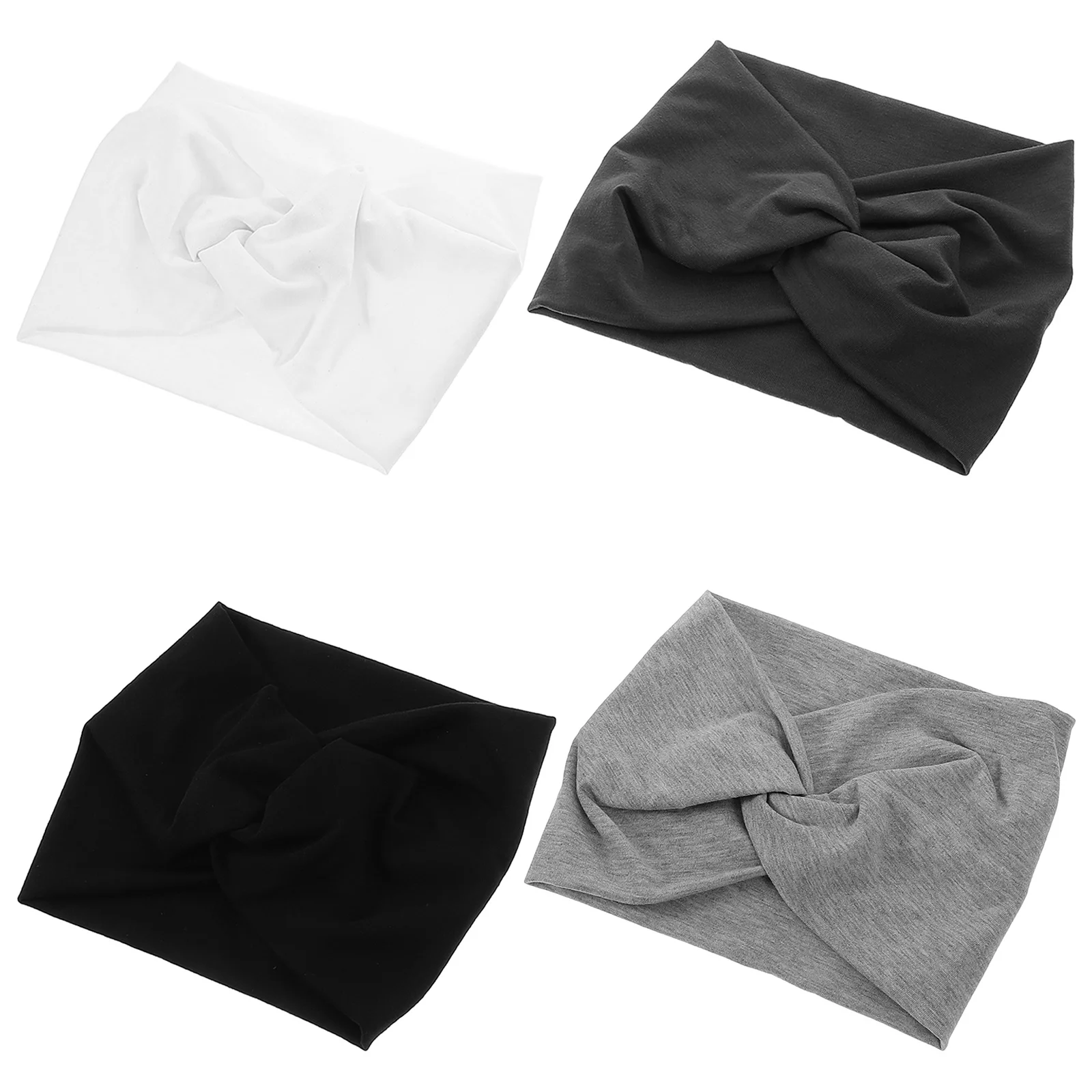 4pcs Wide Yoga Headbands Stretchy Knotted Head Wraps Sweat Absorbing Sports Turban For Women Boho Fabric Hair Accessories
4pcs Wide Yoga Headbands Stretchy Knotted Head Wraps Sweat Absorbing Sports Turban For Women Boho Fabric Hair Accessories