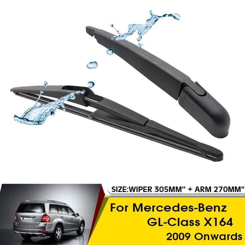Car Wiper Blade For Mercedes-Benz GL-Class X164 2009- Rear Back Windshield Windscreen Rear Wiper 305mm+Arm 270mm Car Accessories
Car Wiper Blade For Mercedes-Benz GL-Class X164 2009- Rear Back Windshield Windscreen Rear Wiper 305mm+Arm 270mm Car Accessories