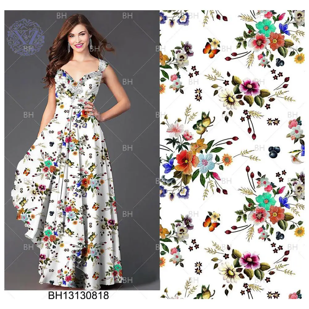 Wholesale High Quality Digital Printed Stock Florals Fabrics Digital Print 100% Rayon Fabric For Clothing
Wholesale High Quality Digital Printed Stock Florals Fabrics Digital Print 100% Rayon Fabric For Clothing